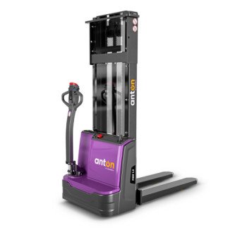 Electric Pedestrian Stacker PSM 1.2 | 1200 kg | Li-ion | AntOn by Jungheinrich - width across fork 685 mm - lift height 2930 mm
