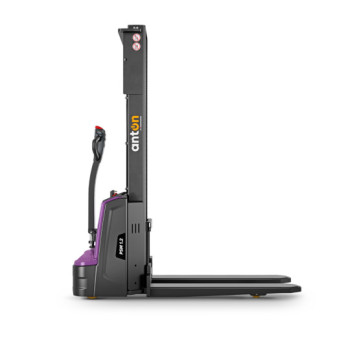 Electric Pedestrian Stacker PSM 1.2 | 1200 kg | Li-ion | AntOn by Jungheinrich - width across fork 685 mm - lift height 2930 mm