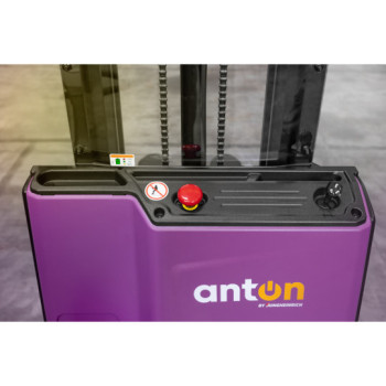 Electric Pedestrian Stacker PSM 1.2 | 1200 kg | Li-ion | AntOn by Jungheinrich - width across fork 685 mm - lift height 3530 mm