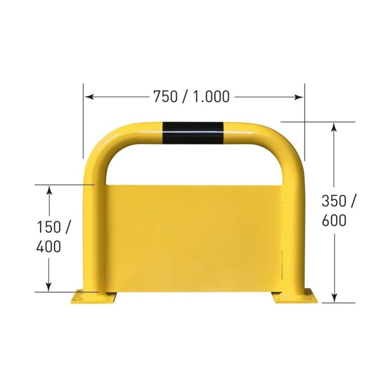 Collision Protection Bracket with Underride Guard 600x600x600 mm (HxWxD) Height underride guard 400mm Weight 34 kg