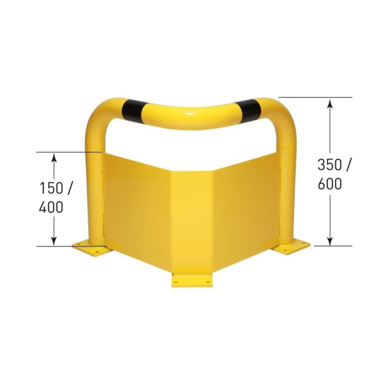 Corner collision protection bracket 600x600x600 mm (HxWxD) Weight 24 kg