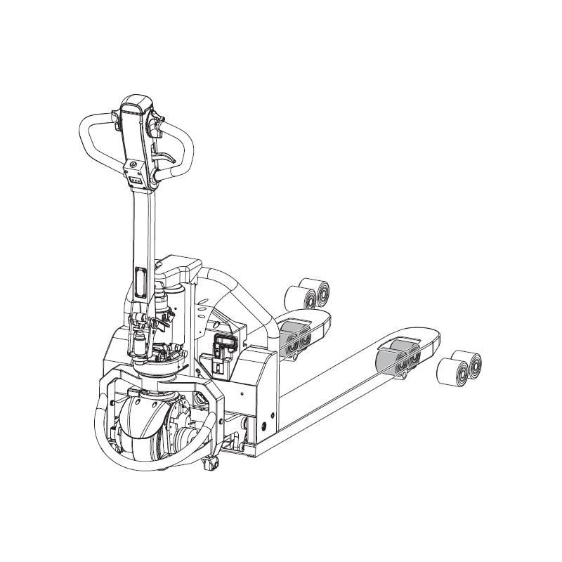 ชุดอุปกรณ์อะไหล่สำรอง ล้อโหลด รถลากพาเลทไฟฟ้า / PTE 1.1
